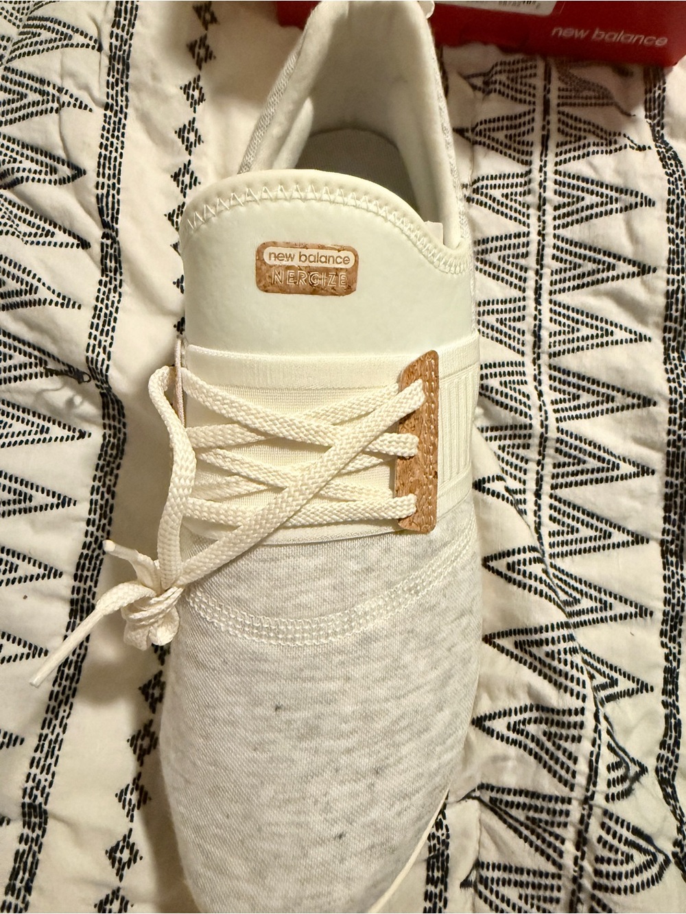 New Balance light gray / cream Women's DynaSoft Nergize v3 Training Sneaker - Picture 5 of 6